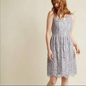 ModCloth Liza Luxe Silver Lace Dress